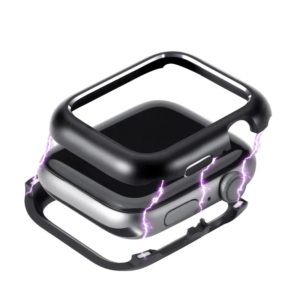 Магнитный защитный чехол для Apple Watch 4 40 мм 44 алюминиевая рамка из нержавеющей