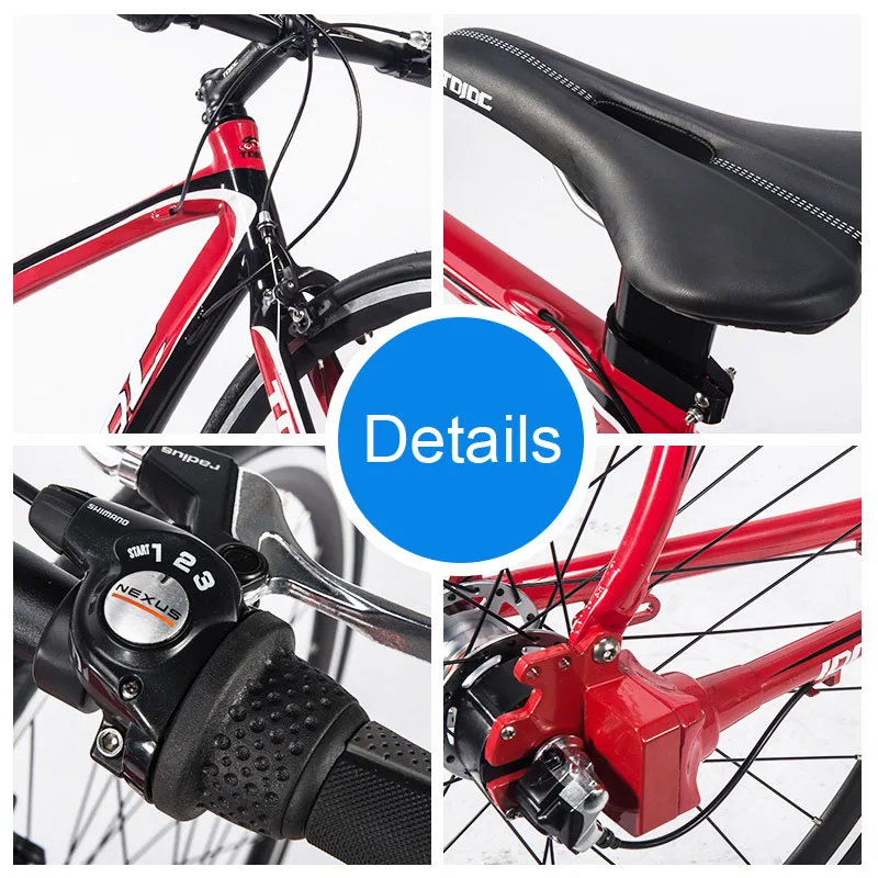 JDC-R100 700C Профессиональный дорожный велосипед для мужчин и женщин студенческий