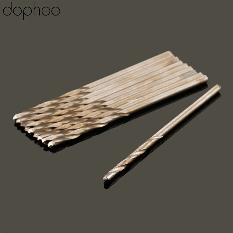 Dophee 10 шт. спиральные сверла из быстрорежущей стали 1 5/1 6/1 7/1 8/1 9 мм микро прямые