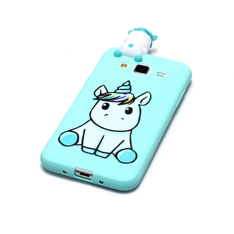 For Coque Samsung Galaxy J3 2016 Case 3D Cartoon Toy Owl Panda Unicorn Cat Soft Silicon Back Cover |