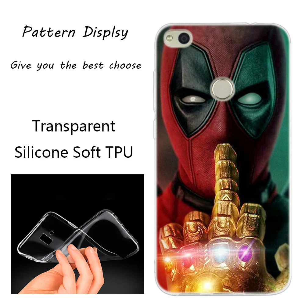 001 Популярный силиконовый чехол MARVEL Hero Deadpool для huawei NOVA 3 3i 4 Honor 7A Pro 7S 6X7X8X8 9 10 Lite Play View 20 Модный чехол - Цвет: 001