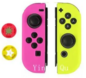 PI YE Силиконовый чехол и ручки для nyd Switch JOY-CON защитные аксессуары - Цвет: PI YE