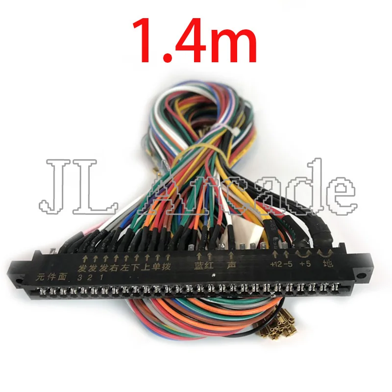 Джем-проволока жгут 28 pin jamma loom 140 см Длина джойстика Кнопка Разъем для аркадных