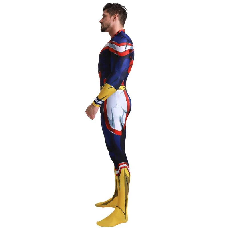 Аниме Boku No Hero Academy My Hero Academy All Might костюм косплей боевой костюм Хэллоуин зентай Детский комбинезон боди