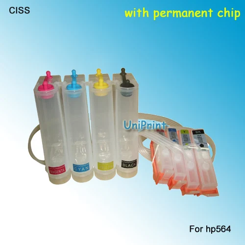 Совместим с HP564 564xl CISS для принтера 3070A 3520 4610 4620 5510 5515 6510 B209a B210a B109a B110a постоянным|ciss