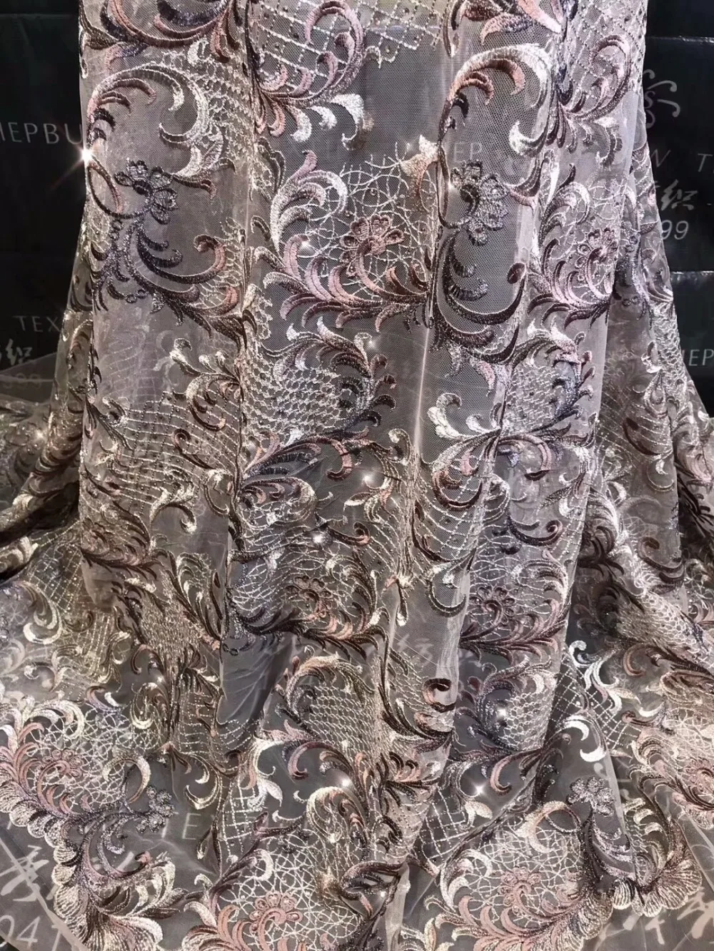 2018 Latest French Nigerian Laces Fabrics High Quality Tulle African Fabric Wedding Lace | Дом и сад