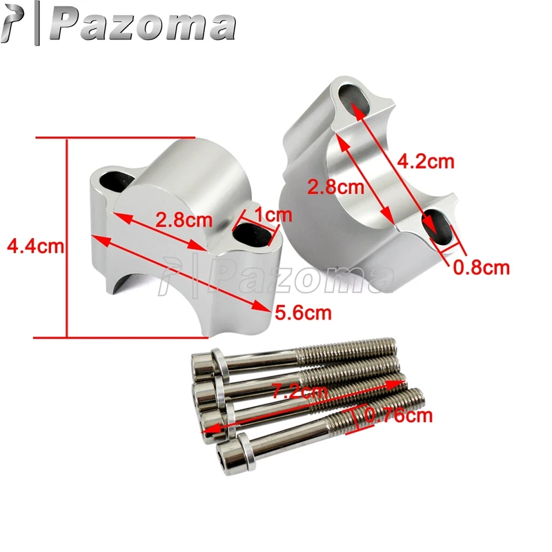 Алюминиевая стойка на руль для мотоцикла 30 мм 1 2 дюйма 1/8 28 мм|fat bar|handle bar risershandlebar