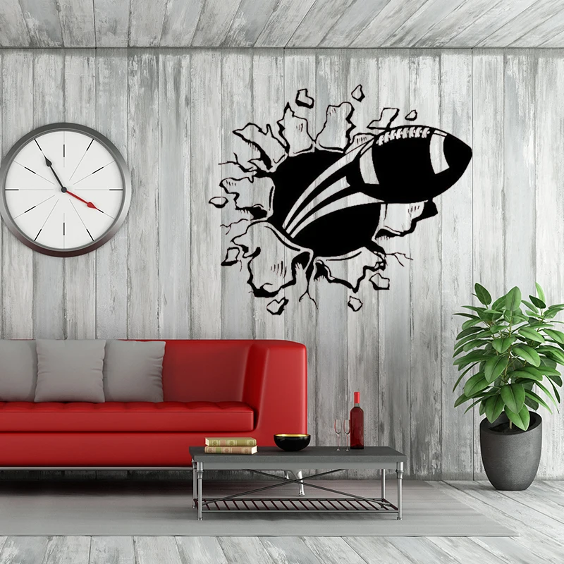 Футбол взрыв виниловые наклейки на стены Стикеры дети Спальня украшения