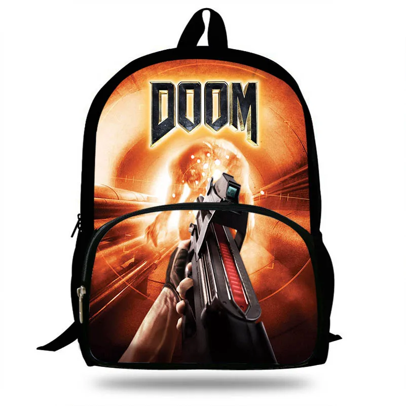 Новые Doom Pc игровые школьные сумки с принтом для мальчиков и девочек-подростков