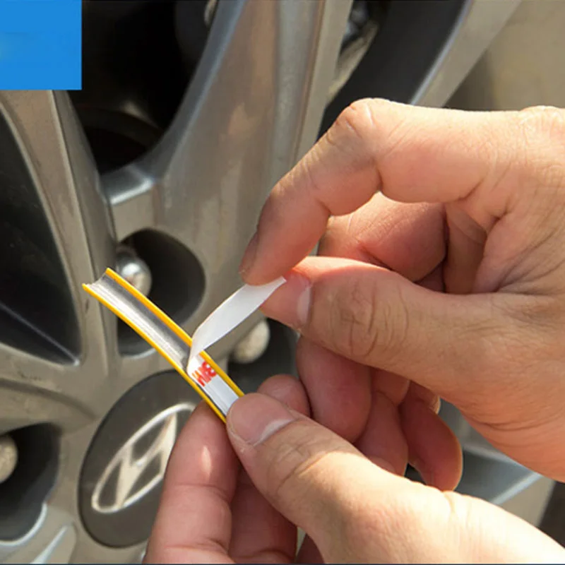 Автомобильная Декоративная полоса 8 м наклейка на корпус/обод колеса для Hyundai Santa