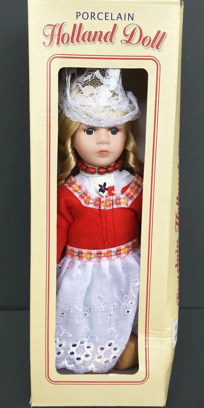 Большая винтажная Ретро фарфоровая голландская кукла дворец девочка кукла украшение дома антикварные украшения Рождественский подарок 27 см