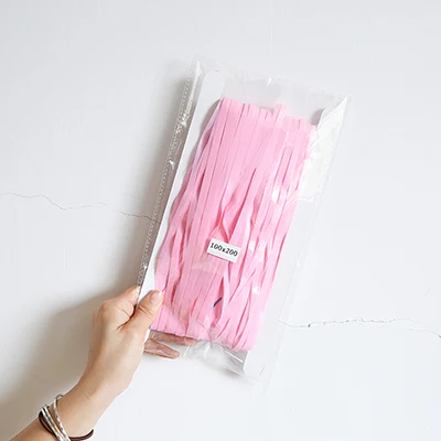 macaron baby pink 2 м мишура дождь Твердые вечерние занавески День Рождения украшения для взрослых детей свадебные фотографии фон Fortnight Вечерние - Цвет: macaron baby pink