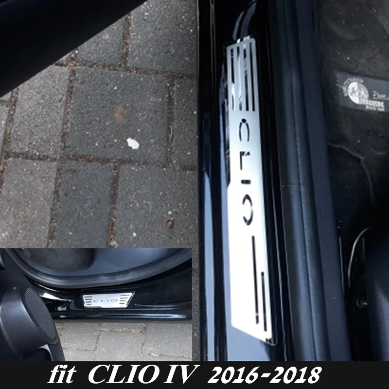 Новая Накладка на порог из нержавеющей стали CLIO IV защитная автомобиля для Renault 4