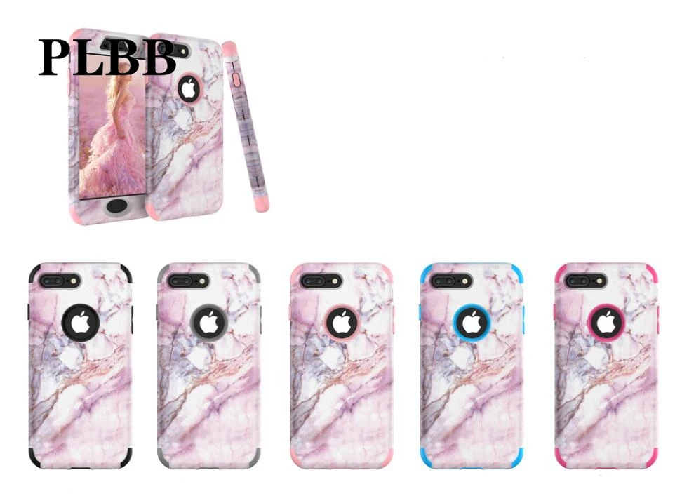 PLBB трехслойный сверхпрочный защитный чехол для телефона для iPhone X, XR, Xs, Max, 6, 6s, 7, 8 Plus, 5, 5S, SE, мягкий+ Гибридный чехол из поликарбоната