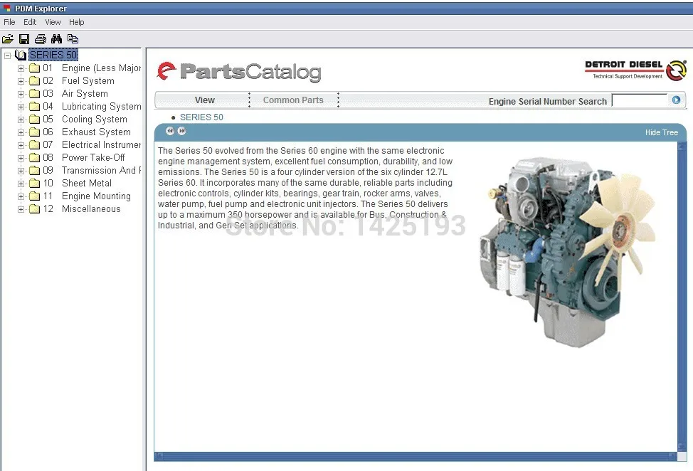Detroit Diesel Parts Catalog for Series 8.2L,50, 55,60, 2000,4000
Detroit Diesel Parts Catalog for Series 8.2L,50, 55,60, 2000,4000