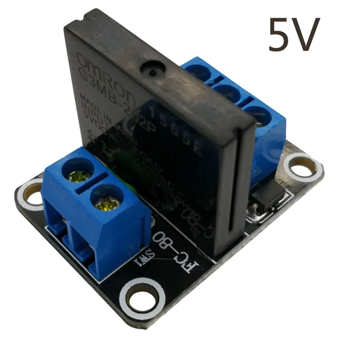 5V Умная электроника 1 канал 5/12/24V реле постоянного тока модуль твердотельные высокого/низкий уровень G3MB-202P реле SSR AVR DSP для arduino Diy Kit - Габаритные размеры: 5V