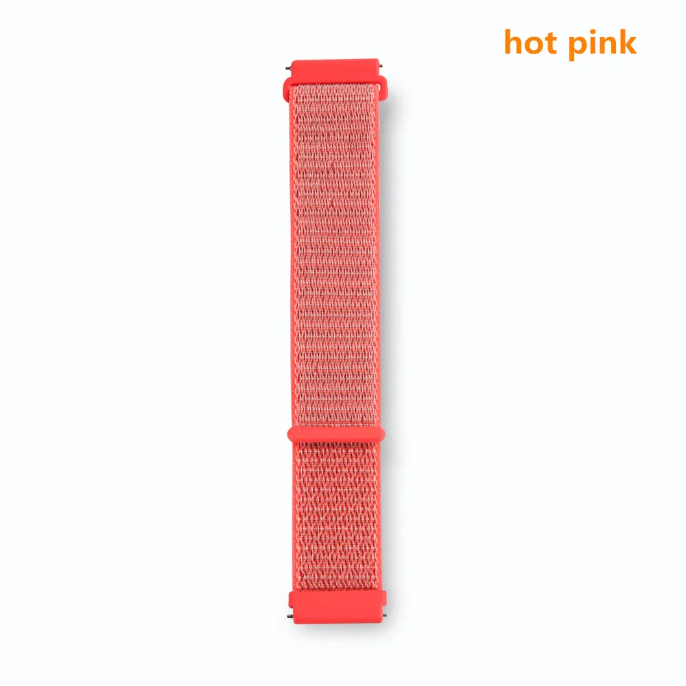 Переключатель, нейлоновый ремешок для наручных часов Xiaomi huami amazfit bip huawei часы GT 20/22 мм, ремешок для samsung Шестерни S3/S2 galaxy Watch active2 42 мм 46 мм