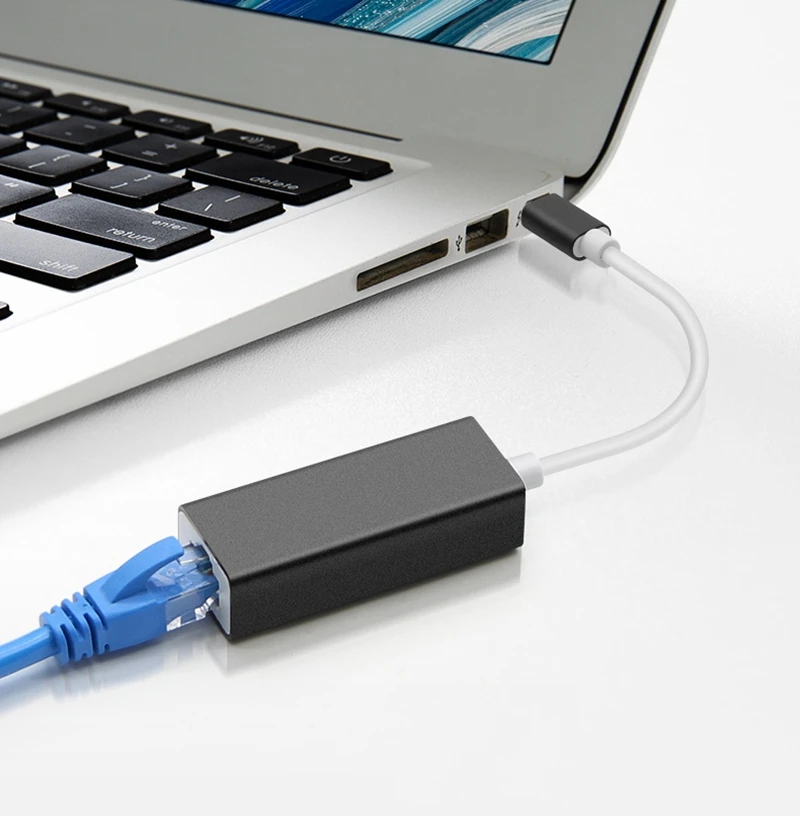Тип C Ethernet адаптер USB 2 0 к RJ45 Lan сетевой карты проводной конвертер для