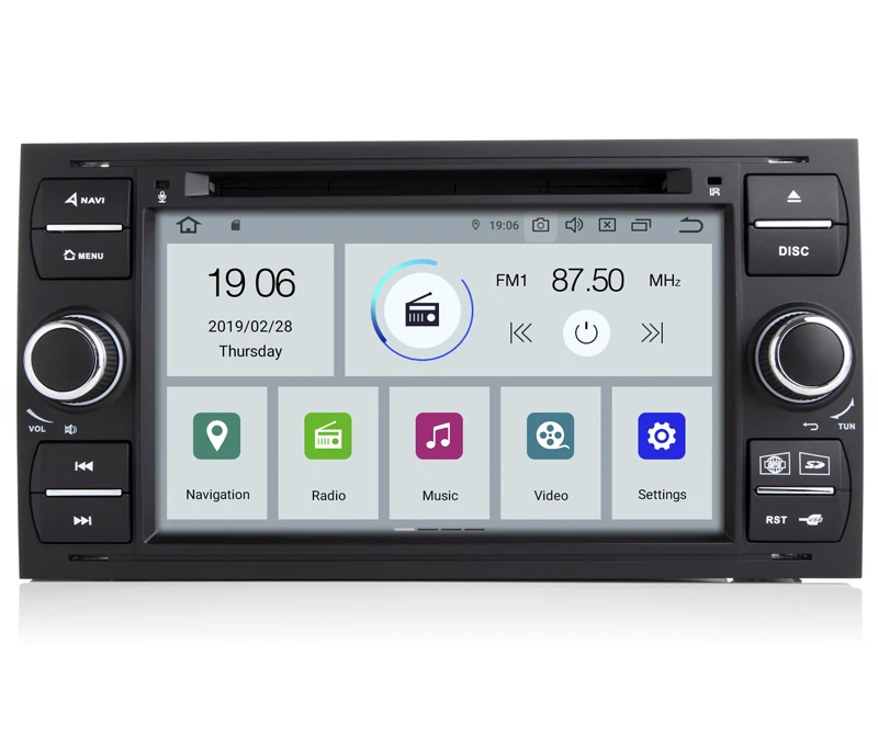 КОИКА четырехъядерный Android 9 0 Система Авто головное устройство радио для Ford Transit