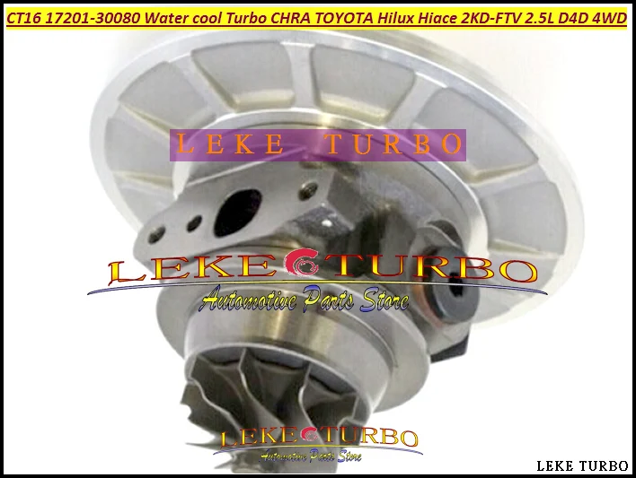 Water Cool Turbo Cartridge CHRA CT16 17201-30080 Turbocharger For TOYOTA Landcruiser Hiace Hi-Lux Hilux 2KD 2KD-FTV 2.5L D4D 4WD