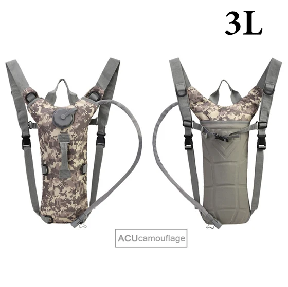 3L ACU Camouflage West biking велосипедная фляга для воды на открытом воздухе кемпинг туризм водный Пузырь велосипедная сумка большая емкость гидратационный рюкзак велосипедная сумка для воды - Цвет: 3L ACU Camouflage
