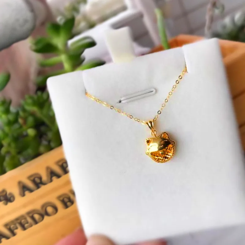 SILVER AGELESS 18K Yellow Gold Cat Pendant Necklaces Jewelry Necklace Women Animal | Украшения и аксессуары