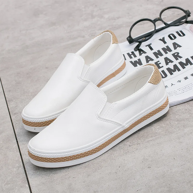 Кроссовки женские холщовые повседневная обувь плоская подошва однотонные