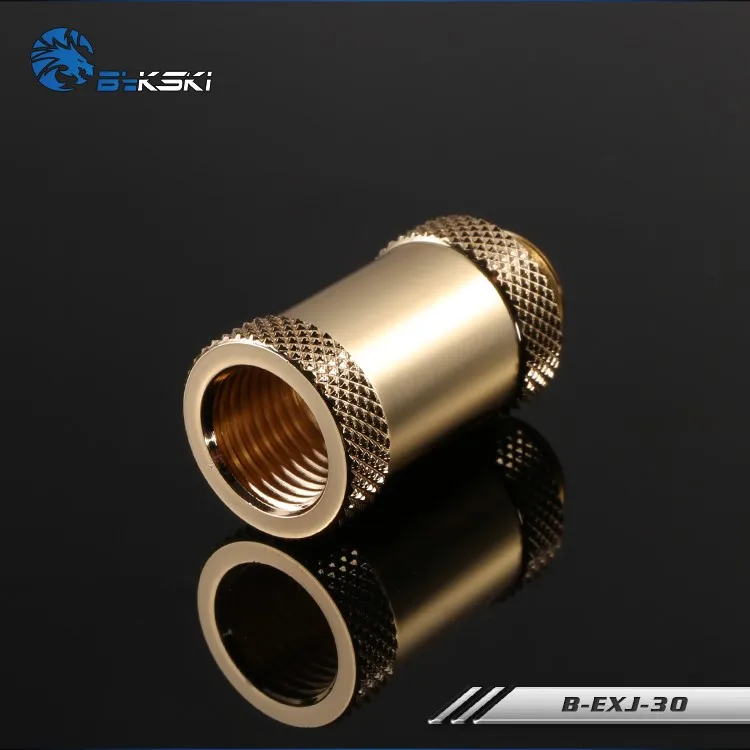 Bykski B-EXJ-30 G1/4 ''мужского и женского пола 30 мм полированная крепление удлинителя с G1/4" Нитки ПК водяного охлаждения - Цвет лезвия: Gold Color