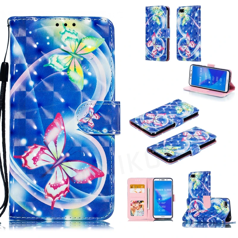 Для huawei Y5 DRA-LX2 чехол Y 5 Lite DRA-LX5 откидной 3D роскошный кожаный бумажник huawei Y5 Prime DUA-L22 DRA-L21 чехол для телефона