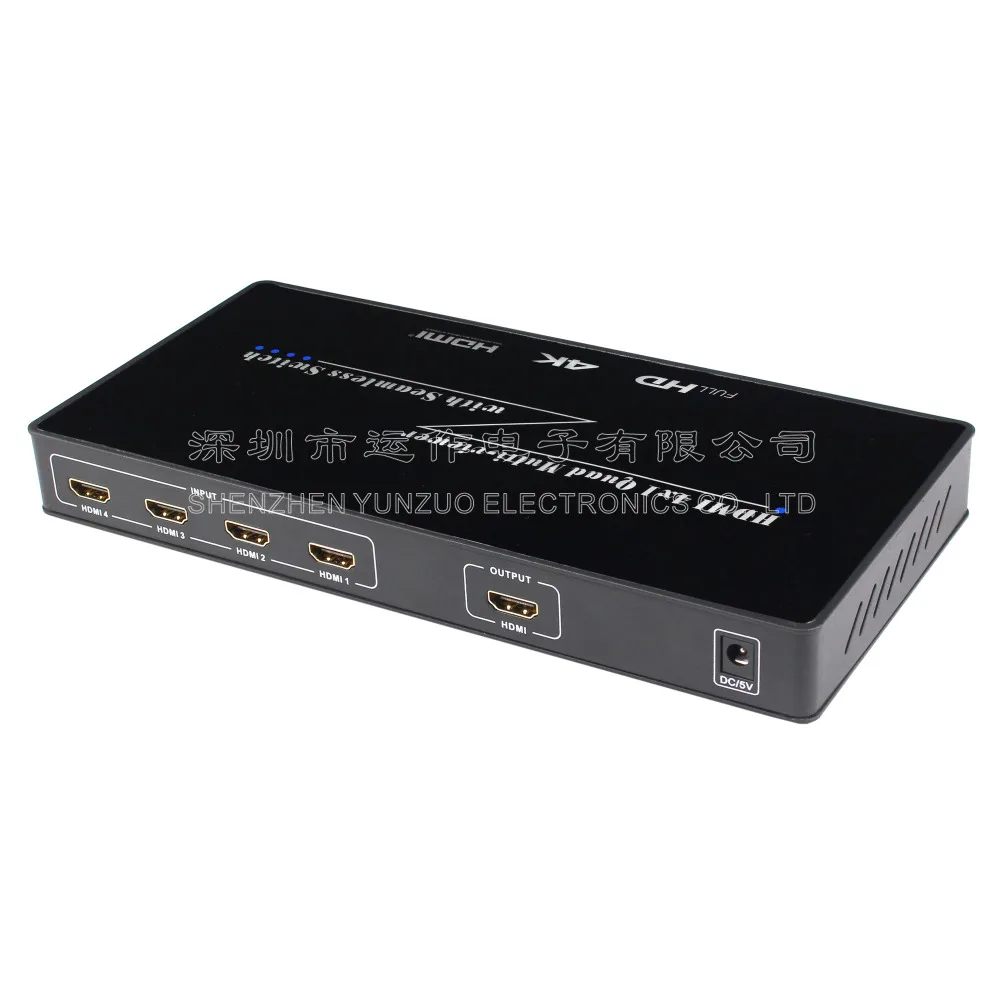 HDMI 4 picture splitter 4k HD multi-channel open DNF game in 1 out switch Multi-screen | Безопасность и защита
