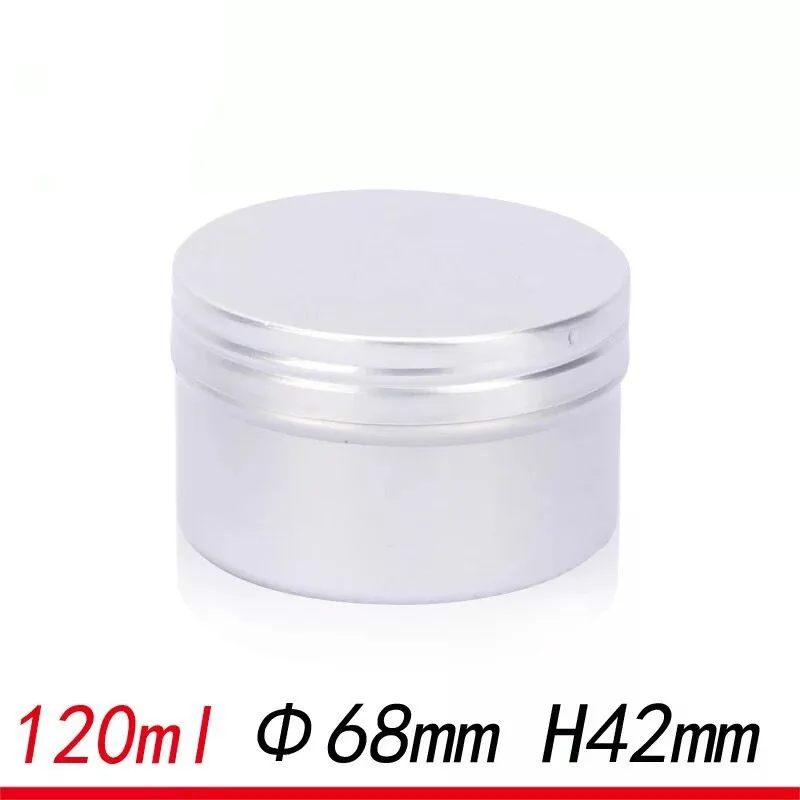 120 мл алюминиевая коробка для образцов с резьбой путешествий косметический