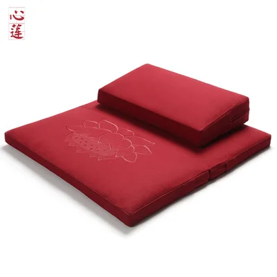 Red color 60x70 см Юго-Восточная Азия складной Лотос китайский дзен буддизм зафу и Забутон медитация подушка для медитации дзен буддизм - Цвет: Red color
