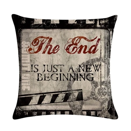Cushion cover9 Винтажные наволочки с изображением фильма серия декор с принтом наволочка 45*45 см льняная Автомобильная диванная домашняя декоративная подушка - Цвет: Cushion cover9