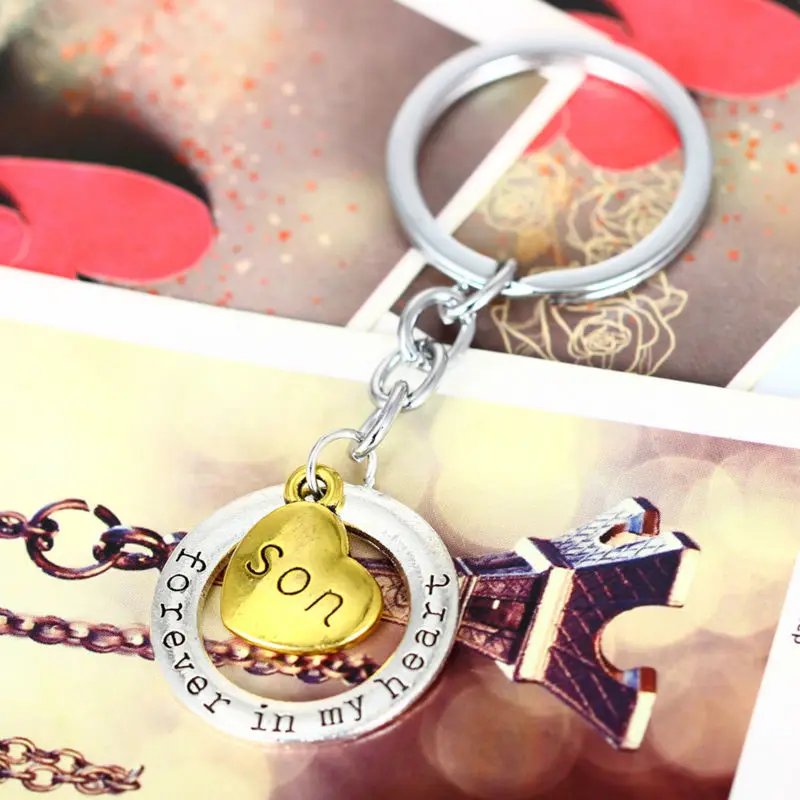 Новинка модные круглые посеребренные брелки для ключей с надписью Brother Forever In My