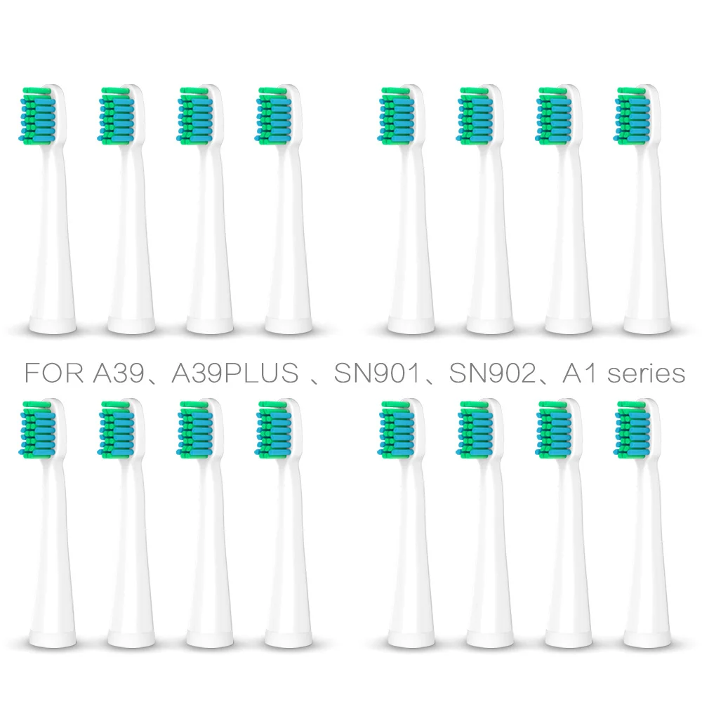 16pcs Головки для зубных щеток сменные головки для Lansung U1 A39plus A1 Sn901 Sn902 зубная щетка гигиена полости рта электрические насадки для зубных щеток 5 - Цвет: 16pcs