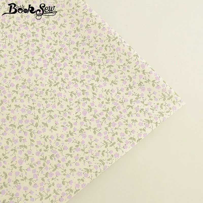 Booksew 100% хлопчатобумажная ткань с принтом фиолетовых цветов Анкары сделай сам для