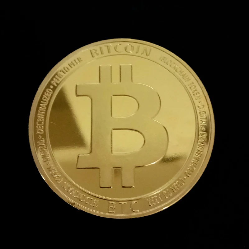 Стиль физический Биткоин металлический Бит монета BTC чехол отличный подарок имитация памятной арт-коллекция монет BTC медаль
