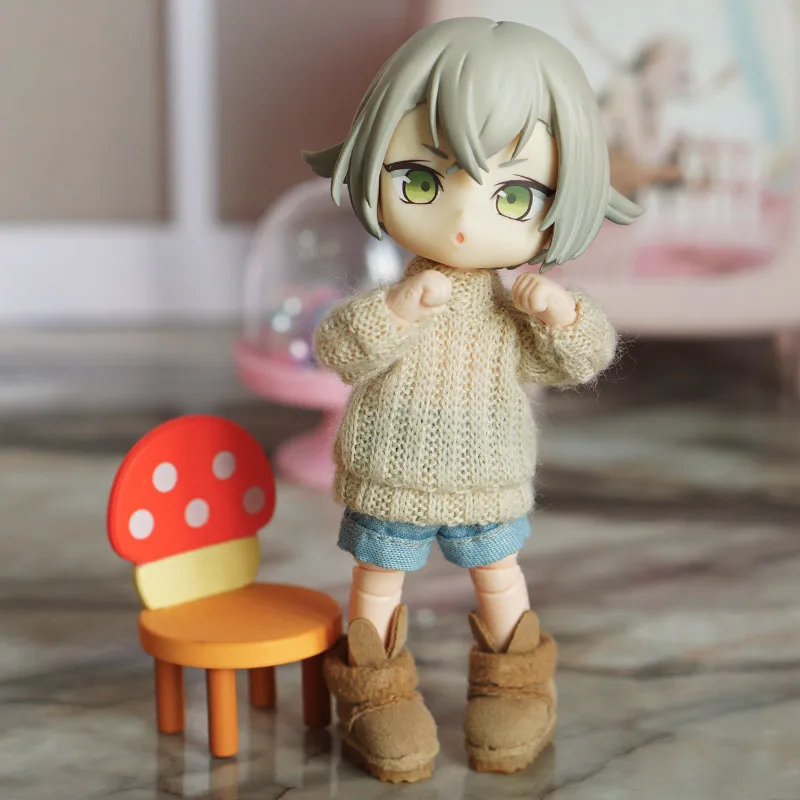 Горячая Распродажа 1/12 bjd кукла Красочный Длинный свитер одежда подходит для ob11 кукла платье аксессуары кукла костюм одежда