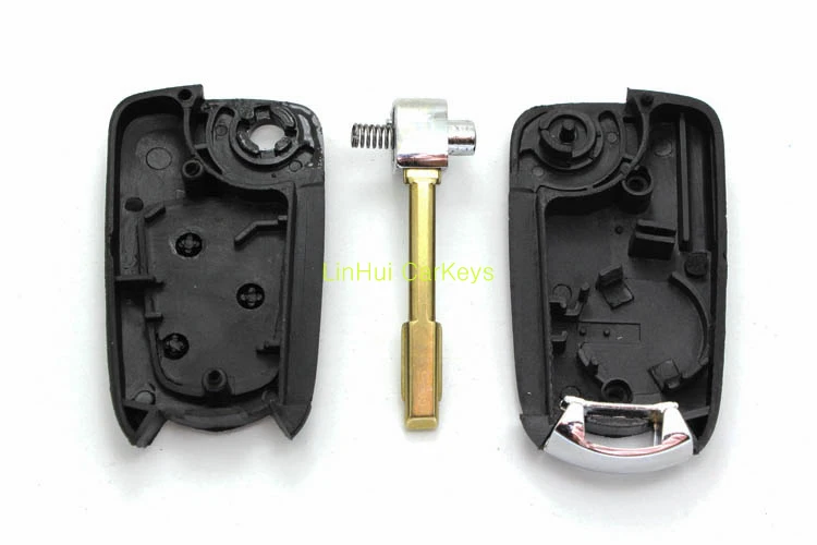 PINECONE для FORD MONDEO FOCUS FIESTA C S MAX GALAXY Key Shell 3 кнопки Uncut Латунное лезвие модифицированный пустой корпус для дистанционного ключа чехол 1 шт