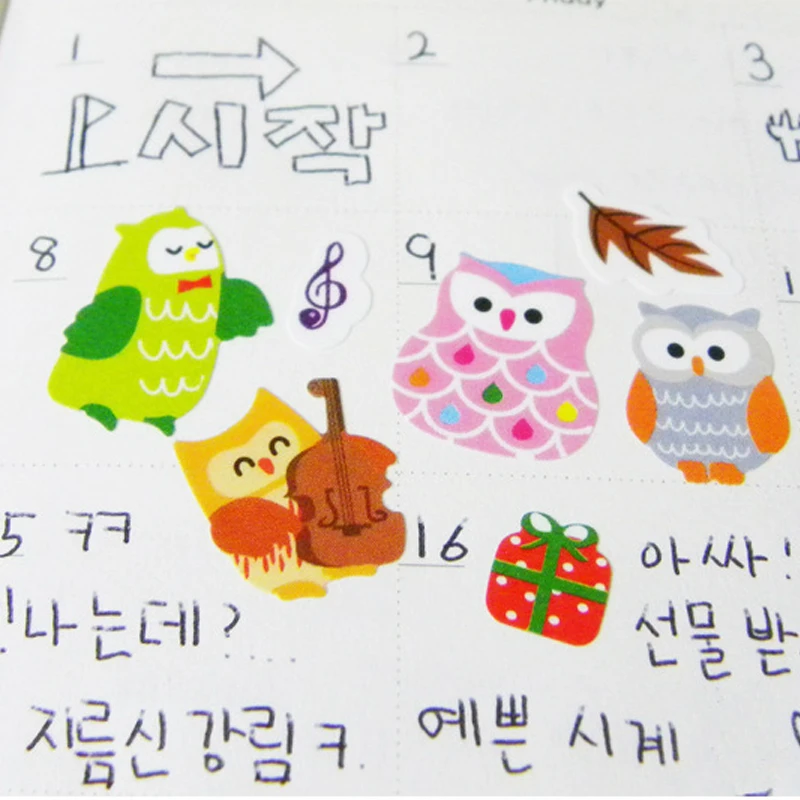 1 лист детских наклеек в виде совы и жирафа|reward stickers|reward stickers school teacherstickers teacher |