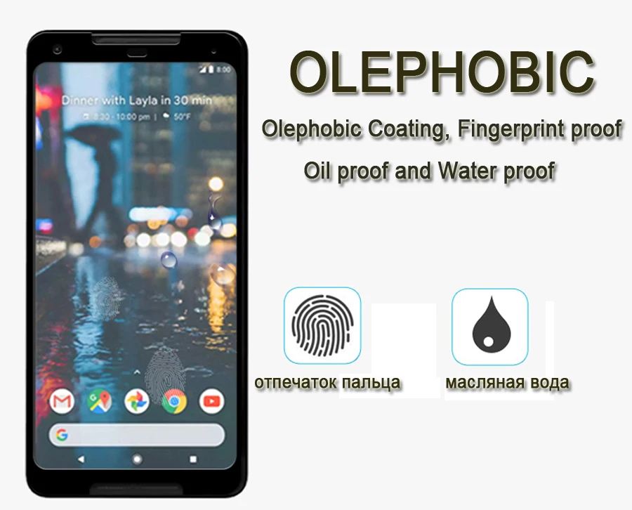 2.5D 9H высококачественное закаленное стекло для Google Pixel 2/Pixel 2 XL полное покрытие