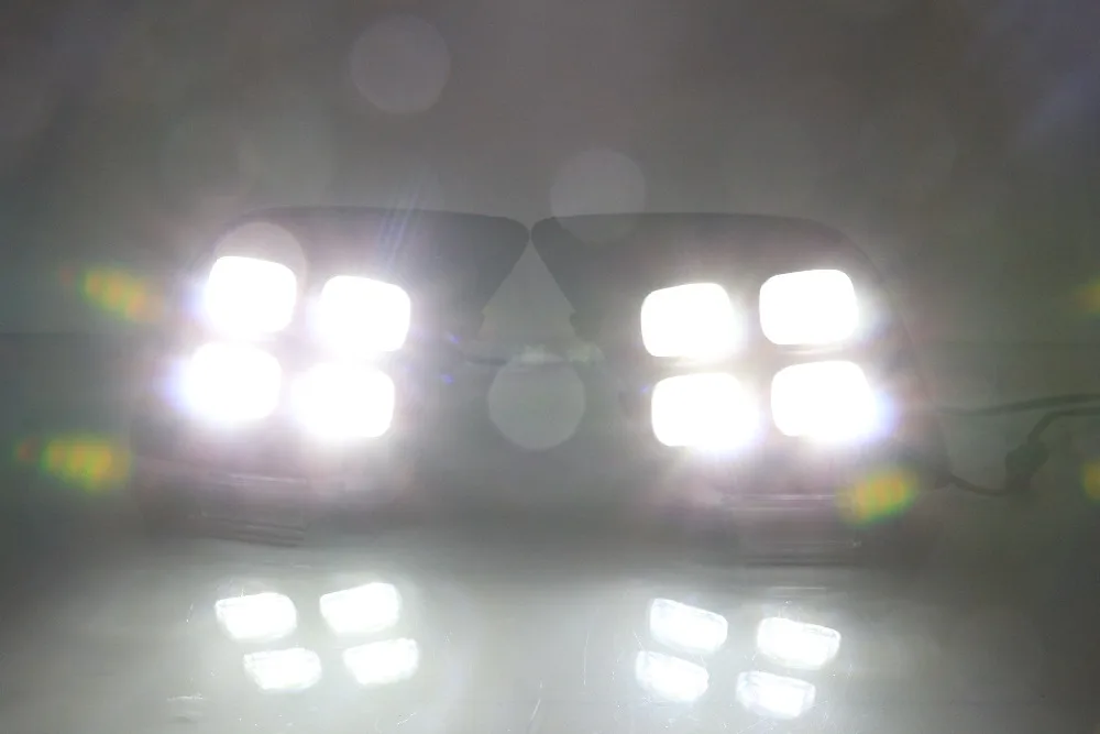 

Osmrk led drl daytime running light fog lamp for toyota revo Hilux Vigo 2015-16