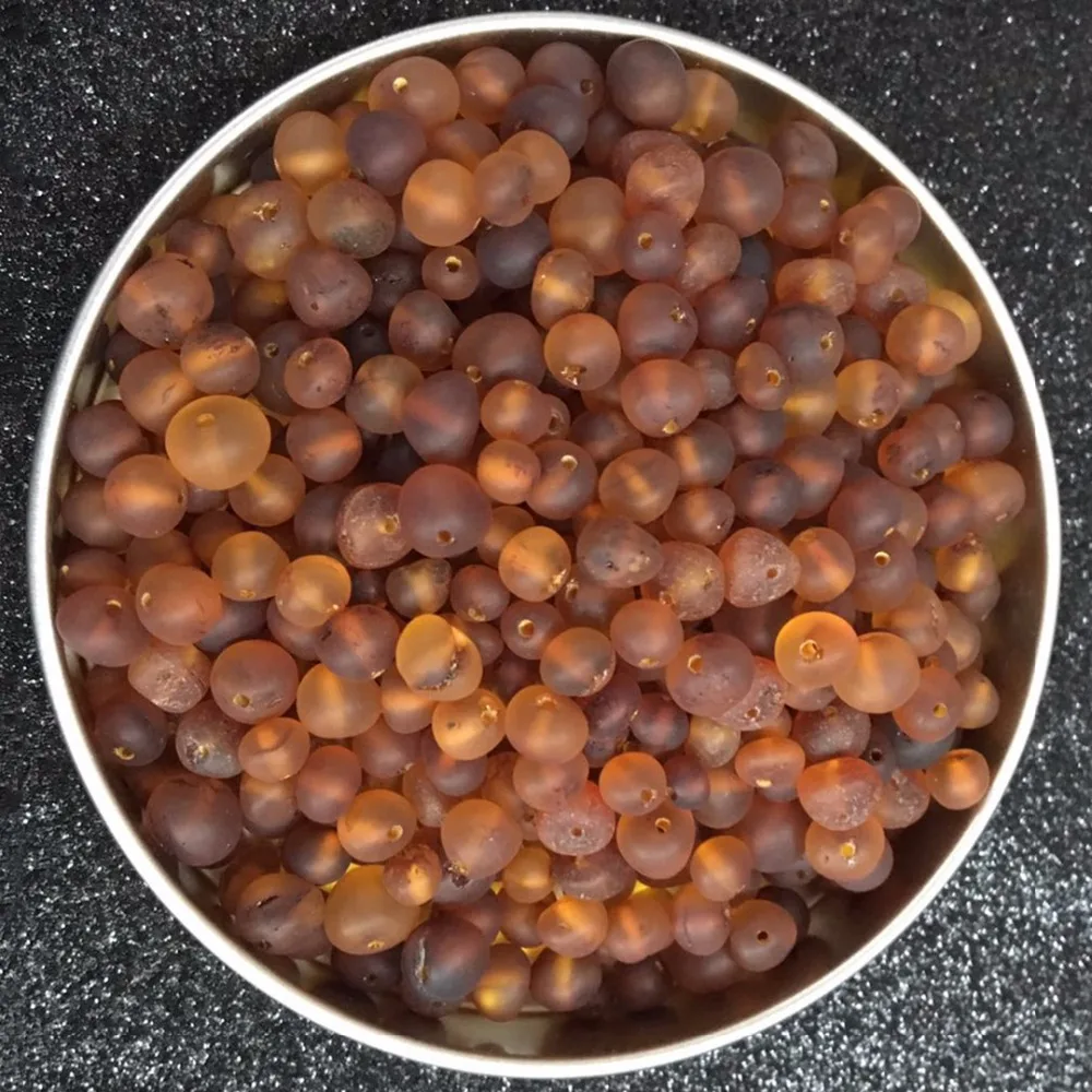 HAOPOHU Балтийская Янтарная бусина из натурального камня аксессуары для