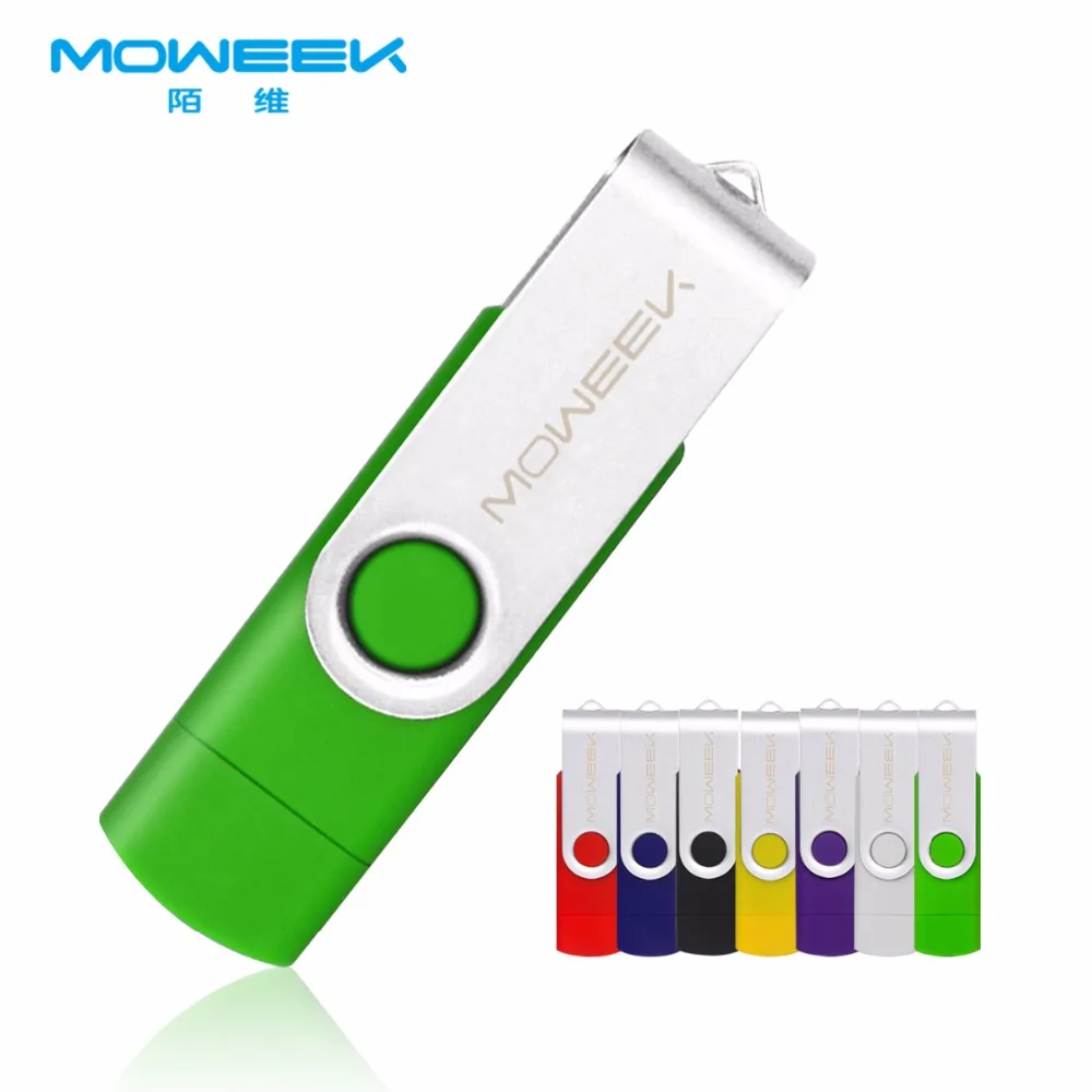 Moweek смартфон OTG usb флэш накопитель 64 ГБ USB 2 0 флеш 32 Гб U диск доступно шесть цветов|u