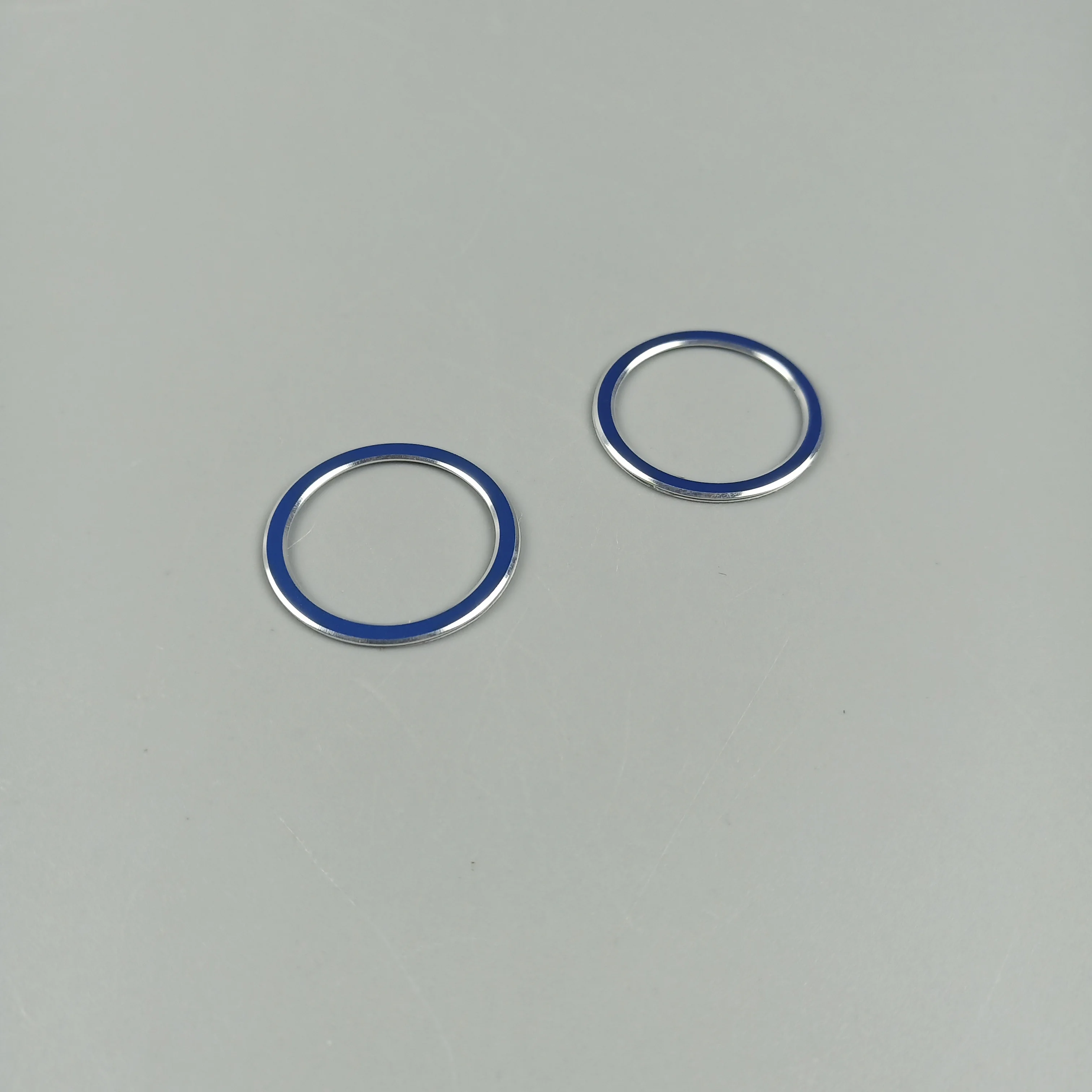 Зеркало заднего вида лампа кольцо украшение крышка отделка 2 шт. алюминиевый