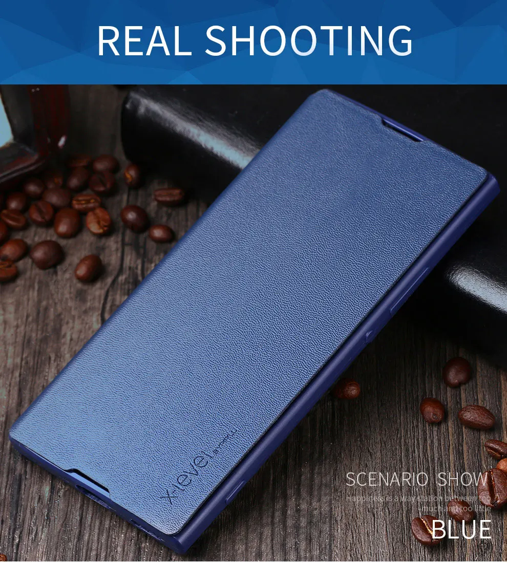 Кожаный чехол-книжка для sony Xperia 10 Plus XZ1 XZ2 Premium XZ XZS E5 Z2 Z3 Z5 Premium XA1 PLUS XA XA1 XA2 Ультратонкий чехол-подставка s