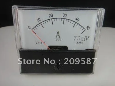 Аналоговая Панель амперметра DC 0 50A|meter sensor|meter trackmetering pump |