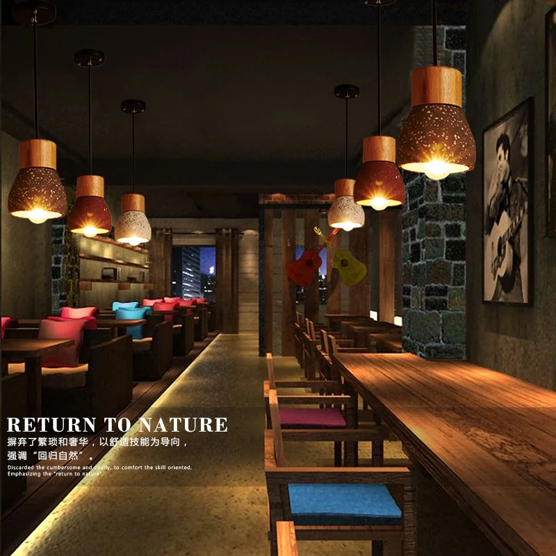 Подвесной светильник из цемента в американском стиле 120 см проволока E27/E26 розетка