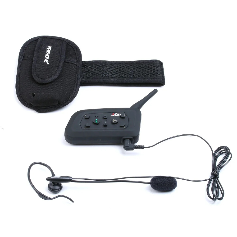 Новый мотоцикл Bluetooth Walkie Talkie гарнитура V6C полный дуплекс в режиме реального