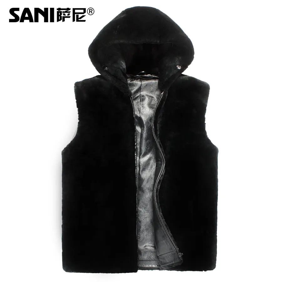 Зимняя меховая мужская верхняя одежда цельная из натуральной кожи кожаная